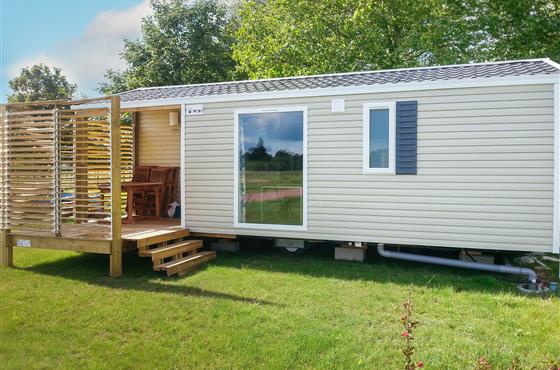 Mobil-home 4 personnes 2 chambres au Camping Loire et Châteaux à Bréhémont en Indre et Loire proche de Tours et Saumur, près des châteaux de La Loire